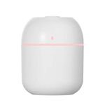 Portable Small Humidifier, USB Personal Desktop Humidifier for Car, Office Room, Bedroom, Auto Shut-Off, 2 Mist Modes, Super Quiet (220ml, White)