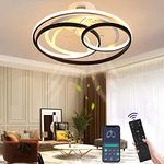 Wildcat Ceiling Fans with Lights, LED Ceiling Light with Fan Remote Control Fan Ceiling Light Invisible Quiet Ceiling Lamp for Dining Room Living Room Bedroom