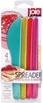 Joie Spreaders, Reusable Plastic Knives, Assorted Colors, 4 Count