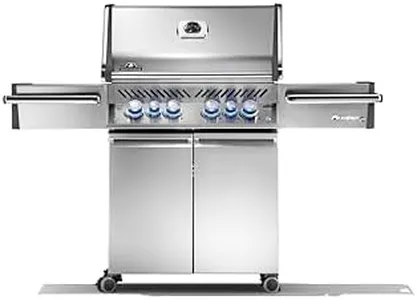 Napoleon PRO500RSIBPSS-3 Prestige PRO BBQ Propane Gas Grill, 500 sq.in. + Infrared Side and Rear Burners, Stainless Steel