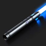 ANASABER Lightsaber, Dueling Lightsaber for Adult, RGB 12 Color Lightsabers with 4 Sound Fonts,Metal Hilt,Replaceable Blade(32 inch), FX Light Saber for Valentines dayGift,Cosplay,1 Pack,S8