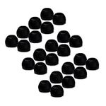 DelTex® (Small, Black) 24 Pack Replacement Earphone Earbuds Tips Buds For Sennheiser CX300 / CX400 / CX500, MM50IP, Sony EX71 / EX81 , Phillips, Creative, Sharp, Panasonic, Skullcandy, Sony Ericsson Headsets, Denon, Griffin, ezGears, JBL 100% FITS