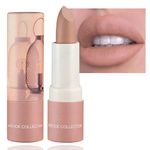 Matte Nude Lipstick,Nude Paper Tube Nude Matte Lipsticks for Women,Bold & Intense Colors,Non-Stick Cup Not Fade Silky Smooth Velvet Lip Gloss Set Nude Lip Stick Fashion Matte Lipstick Lip Makeup Gifts(Nude)