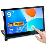 Magedok 9 Inch Touch Screen Display for Raspberry Pi,1280 x 720/ Anti-Glare/Optical Bonding Capacitive Screen/IPS /600 lumens/Wall Mountable/HDMI Portable Monitor