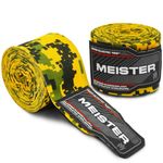 Meister Adult 180" Semi-Elastic Hand Wraps for MMA & Boxing (Pair) - Army Camo