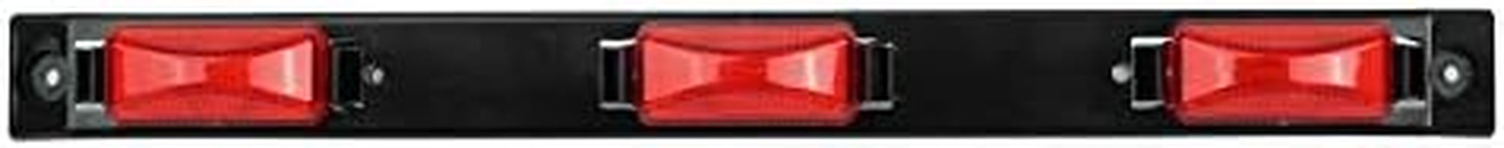 Partsam [DOT Approved] 17" Inch Red LED Truck Trailer Identification Light Bar, Waterproof Sealed 3 Lights Bar 12V Replacement for F150 F250 F350 RAM 1500 2500 3500 Silverado Sierra