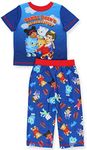 Daniel Tiger Neighborhood Toddler Boys Short Sleeve Pajamas Set (5T, Blue/Multi)