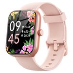 Smart Watch for Men Women - 1.91" Fitness Tracker [Bluetooth Call &Alexa Built-in & AI Voice] with Heart Rate Monitor, Step Counter, Sleep Monitor, Fitness Watch with 110+ Sports Modes & IP68 (Pink)