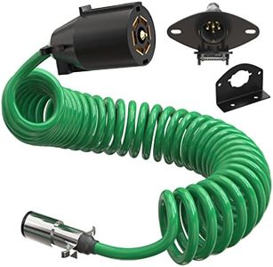 LATCH.IT 7 Pin to 6 Pin Trailer Adapter V2.0 | Weatherproof 7 pins to 6 pin Trailer Cable | Wire Stretches up to 8-feet! | 6 Pins to 7 Pin Trailer Adapter | Perfect Solution for Your Towing Rig