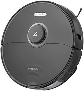 roborock S8 Robot Vacuum and Mop Cleaner, DuoRoller Brush, 6000Pa Suction, ReactiveAI 2.0 Obstacle Avoidance, Sonic Mopping, Auto Lifting Mop, Works with Alexa, Perfect for Pet Hair, Black