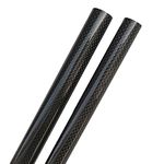 BAIWANLIN 3K Carbon Fiber Tube Hollow Rod roll Wrapped Plain Glossy High Hardness Cuttable Drone Quadcopter Length500mm2PCS 32-34,33mm*29mm