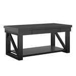 Ameriwood Home Crestwood Coffee Table, Black
