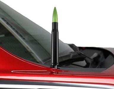 Votex - Made in USA - 50 Caliber Black with Green Bullet Aluminum Antenna