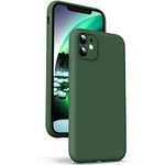 Supdeal Liquid Silicone Case for iPhone 11, [Camera Protection] [Anti Fingerprint] [Wireless Charging] 4 Layer Phone Case Protective Cover, Built-in Microfiber Round Edge Case, 6.1", Green