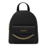 Miraggio Ivy Textured MIni Backpack for Women (Black)