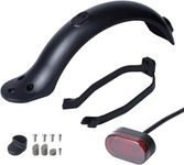 Poweka Rear Fender Replacement Sets for Xiaomi M365/ M365 Pro Scooter Include Rear Mudguard Bracket & Rear Light Tail Lamp