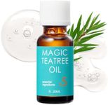 Saint Blanc - Magic Tea Tree Oil for Face, 5X Concentrated Instant Spot Care for Acne & Blemishes, Soothing Sebum Control, Hypoallergenic, Korean Skincare, Vegan, 0.7 fl.oz