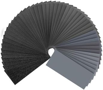 Shineboc Sandpaper Assortment 80-5000 Grit, 51 Sheets, 9 x 3.6 Inch Wet Dry Sand Paper, Hand Sanding Sheets for Wood Metal Automotive Sanding and Polishing