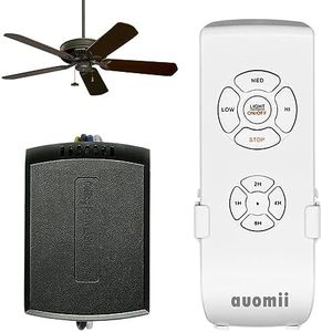 Universal Small Size Ceiling Fan Remote Control kit, Speed, Light & Timing 3 in 1 Wireless Control, Compatible with Hunter, Harbor Breeze, Westinghouse, Honeywell and Other Ceiling Fan Brands