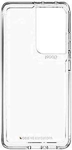 Gear4 ZAGG Crystal Palace Case with The Clearest, thinnest, Most Advanced Impact Protection Material in The World [D3O Crystalex - Made for Samsung Galaxy S21 Ultra 5G - Clear (702007307)