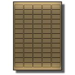 Label Planet® 65 Per Page/Sheet, 5 Sheets (325 METALLIC GOLD Sticky Labels), Small Mini A4 Return Address Shipping Stickers for Letters/Cards, for Laser Printer Only, LP65/38 M, 21.2 x 38.1 MM