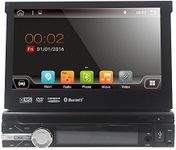 Android 8.1 Single 1 Din Voiture Stéréo 7 Pouces in Dash Radio Nouveau Lecteur DVD Panneau Détachable GPS Support Écran Tactile Navigation Bluetooth/RDS/Subwoofer/Contrôle du Volant