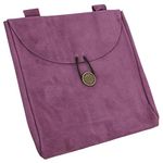 Hint of Royalty Purple Suede Leather Pouch