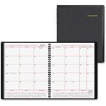 At-A-Glance 70-130-05 Business Oriented Monthly Planner - Monthly - 8 x 10 - January till December - 1 Month Per 2 Page(s) - Synthetic Leather Cover - Black by Mead