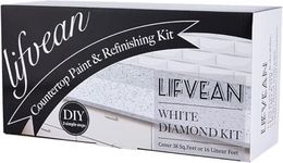 LIFVEAN White Diamond Countertop Pa