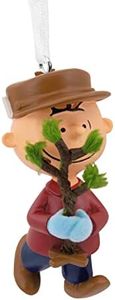 Hallmark Peanuts Charlie Brown with Tree Christmas Ornament