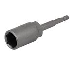 uxcell 17mm Socket 1/4-inch Hex Shank 100mm Length Nut Drivers Adapter Drill Bit Gray