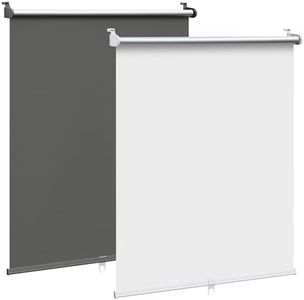 WOLTU Store Enrouleur Occultant sans Perçage, Store Opaque et Thermique sans Fil, pour Salle de Bain, Cuisine, Chambre, Protection Solaire et Intimité, 60x150cm, Blanc