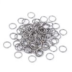 PandaHall 1000Pcs Stainless Steel Open Jump Rings 10mm Tiny Round 1mm Thick Connector Rings for Jewelry Making