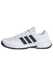adidas Men's GAMECOURT 2 Tennis Shoes, FTWR White/core Black/Silver met., 10 UK