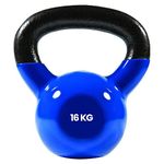 TTC Fitness Vinyl Coated Solid Kettlebell for for Home Gym, 16 Kg