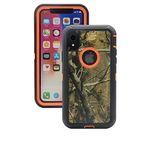 Miuion- Compatible with iPhone XR(6.1 Inch), Heavy Duty Shockproof Dirtproof Defender Case Cover(Orange Tree)