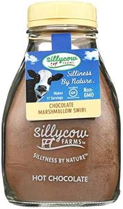Silly Cow Farms Marshmallow Swirl Hot Chocolate | Gluten-Free | Non-GMO | Hot Cocoa Mix with Dutch Processed Cocoa Powder | Made with Real Ingredients | 16.9 oz Glass Bottle (Pack of 1)