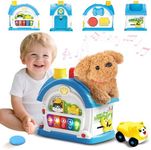 Ming You Toys for 1+ Year Old Boys, Blue Musical Toy with Stuffed Puppy