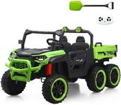 24V 2 Seater Kids Ride On Dump Truck,Electric Dump Bed & 6×6 Wheels UTV