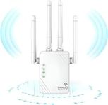 FiveBox WiFi Repeater, WiFi Extender, WiFi Amplifier 1200Mbps WiFi Extender 5GHz and 2.4GHz Home Dual Band WiFi Booster, Repeater/Router/Ap Mode, WiFi Extender, Compatible with All Network Boxes