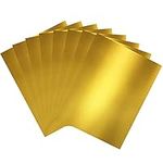 Belle Vous 250gsm 60 Pack A4 Gold Cardstock - 29.7 x 21cm / 11.7 x 8.25 inches 250gsm - Metallic Foil/Mirror Paper Board for Wedding Invitations, Arts and Crafts, Scrapbooking, and Office Supplies