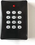 Blue Charm Fake Security Alarm Keypad, Extra Long 1.5 Year Continuous Usage Battery Life, No Wiring Needed, Red Blinking LED Light with Black Housing, (Four AAA Batteries, not Included)