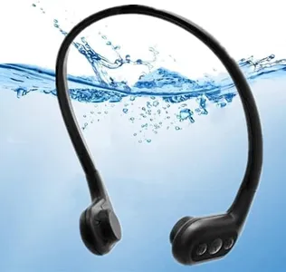 Bone Conduction Headphones Swimming, Tayogo 8GB Bluetooth IPX8 Waterproof Mp3 Player, Underwater Headsets for Diving, Running, Cycling-Black