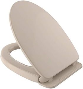 TOTO SS124#03 SoftClose, Non Slamming, Elongated Toilet Seat and Lid, Elongated, Bone