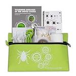 Tick Remover Tool Kit Include Tick Twister,Tick Removal Tweezers,Tick ID Card and First Aid for Dogs Cats and Humans for Lyme Prevention