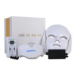 Canphar® LEDMASK7, 7 Adjustable Color Wave-lengths LED Face & Neck Skin Care Mask for Home Use (White)