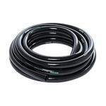 Active Aqua Hydrofarm 0.75 Inch Inside Diameter Vinyl Tubing for Indoor Vegetation Growing Hydroponic Irrigation Systems and Tanks, 25 Feet, Black