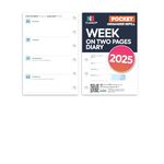 NBplanner 2025 Pocket size Week on Two Pages diary refill insert Filofax pocket COMPATIBLE | Monthly, weekly | English (2025)