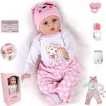 ZIYIUI 22 inch 55 cm Reborn Dolls Girls Realistic Baby Reborn Dolls Silicone Vinyl Newborn Baby Real Life Baby Dolls