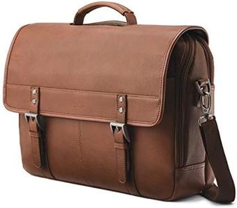 Samsonite Classic Leather Flapover, Cognac, One Size